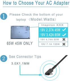 img 3 attached to 🔌 Nicpower AC Charger Adapter for Acer TravelMate B1 P215-51G N18P5 TMP215-51-51RB Spin 3 5 SP315-51 SP314-51 SP314-52 SP513-51 MP215-51-56BF TMP214-51-55FM Laptop Power Supply Cord