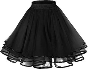 img 4 attached to 👗 LaceLady Vintage Women's Petticoat Tutu Underskirt Crinoline Dance Slip Belt