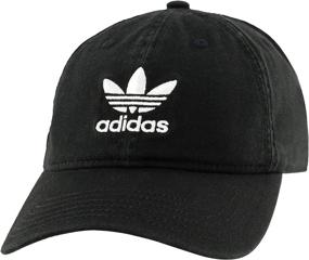 img 4 attached to Metal Logo 2 Relaxed Fit Strapback Cap for Men - adidas Originals