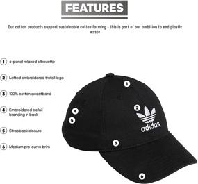 img 3 attached to Metal Logo 2 Relaxed Fit Strapback Cap for Men - adidas Originals