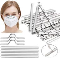 500pcs metal nose bridge strip for mask, aluminum flat nose clips - 90mm self adhesive nose bridge bracket nose wire, diy making accessories for sewing crafts logo