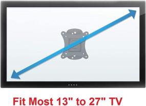 img 1 attached to 📺 Mount Plus MP-KPL-110: Premium Tilt Swivel RV TV Wall Mount Bracket - 19" to 27" - 75 100 VESA Compatible - Low-Profile Slim Design - 44lb Capacity