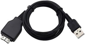 img 2 attached to 🔌 Upgraded SN-RIGGOR VMC-MD2 USB Cable Cord Lead for Sony DSC-HX1, DSC-HX5, DSC-HX5V, DSC-H20, DSC-H55, DSC-TX7, DSC-TX9, DSC-T500, DSC-T900, DSC-W210 DSC-W215, DSC-W220, DSC-W230, DSC-W270