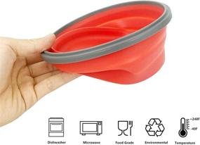 img 1 attached to CCyanzi Collapsible Container Stainless Microwave Outdoor Recreation for Camping & Hiking
