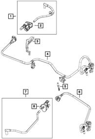 img 1 attached to Genuine Mopar Evaporator Tube 68189075AE