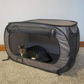 img 1 attached to 🐱 Waterproof Portable Travel Cat Cage for Stress-free Experience - Chesapeake Bay Edition