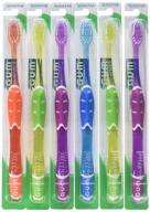 🦷 gum technique deep clean toothbrush - 525 soft compact (pack of 6) - color varies for an enhanced oral hygiene logo