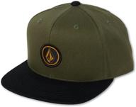 🧢 volcom boys quarter snapback military accessories for boys logo