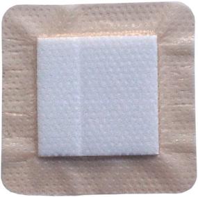 img 2 attached to 🩹 Areza Medical Ultra-Absorbent Silicone Foam Dressing with Border (Adhesive) - Waterproof 4" X 4" (10 cm X 10 cm), Central Ultra-Absorbent Foam 2.5" X 2.5" - Pack of 10 (1) Wound Dressing