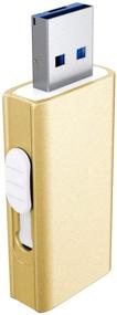 img 4 attached to 💾 DULEES USB Flash Drive Gold 32GB - Lightning External Memory Storage for Mac, Android, PC - Backup Pictures with Photo Stick - High-Speed USB 3.0 Thumb Jump Drive