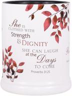 💎 proverbs 31 woman ceramic stone electric large jar candle warmer - a valuable gem логотип