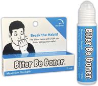 👄 nail biting deterrent - stop nail biting, no fumes, non-glossy formula - biter be gone, 0.3 oz logo