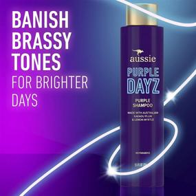 img 3 attached to 🦘 Australia's Aussie Purple Hair Shampoo for Brightening Natural and Color-Treated Blonde Hair, Enriched with Australian Kakadu Plum & Lemon Myrtle - 9.6 Oz