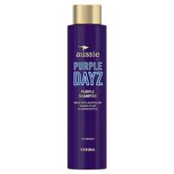 🦘 australia's aussie purple hair shampoo for brightening natural and color-treated blonde hair, enriched with australian kakadu plum & lemon myrtle - 9.6 oz logo