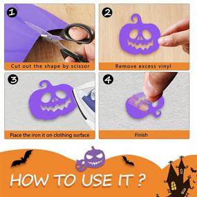 img 1 attached to Whaline Halloween Transfer Adhesive Decoration