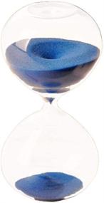 img 3 attached to ⏳ Enhance Your Home Decor with Graces Dawn Super Beautiful Transparent Glass Hourglass Sand Timer 60 Minutes in Elegant Blue