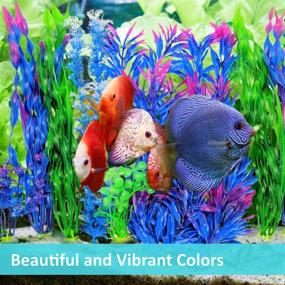 img 3 attached to 🐠 Enhance Your Fish Tank with Otterly Pets Large Artificial Aquarium Decor - 8-Pack Plastic Plants for Stunning Tank Decorations and Accessories