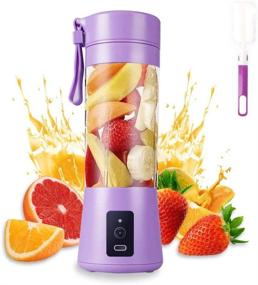 img 4 attached to 🍹 Portable Blender: MIAOKE Smoothie Blender with Six 3D Blades - USB Rechargeable Juicer Cup for Home/Office/Outdoors