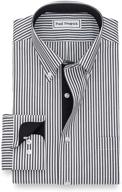 👔 paul fredrick non iron cotton stripe men's clothing: effortless style and easy maintenance combined логотип