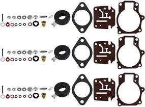 img 3 attached to 🔧 3x Carburetor Carb Rebuild Repair Kits and Float | Fit for Johnson Evinrude 396701 65 70 75 HP | Enhance Engine Performance