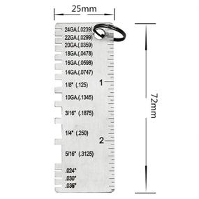 img 1 attached to Dual Sided Stainless Thickness Inspection Gauge - OSOF