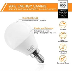 img 3 attached to Dimmable Daylight LED Bulb – Prosperbiz Candelabra Equivalent
