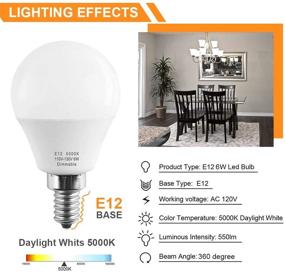 img 2 attached to Dimmable Daylight LED Bulb – Prosperbiz Candelabra Equivalent