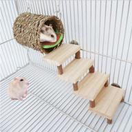 🐹 premium wooden molar toys for small animals - enhance dental health and climbing skills of hamsters, guinea pigs, and gerbils логотип