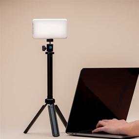 img 1 attached to 📷 Lume Cube 30-Inch Adjustable Webcam Stand | Desktop Tripod for Lights & Webcams | Logitech C925e, C922x, C930e, C922, C930, C920, C615 Compatible