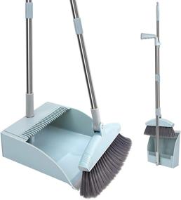 img 4 attached to JR-MOV Broom and Dustpan Set: Convenient 🧹 Foldable Combo for Home, Kitchen, Office, and Lobby Cleaning
