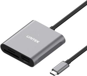 img 4 attached to Unitek SD Card Reader USB C, 3-in-1 Type C to USB Camera SD/Micro SD Memory Card Reader Adapter with 2TB Capacity for MacBook Pro/Air, iPad Pro, XPS, Samsung Galaxy S10/S9/S8 and More USB-C Devices - 15cm