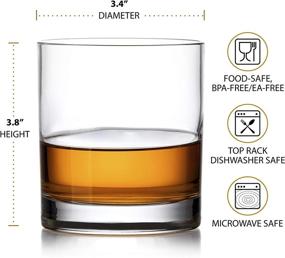 img 3 attached to 🥃 Dishwasher Safe, Indestructible Whiskey Drinking Glasses