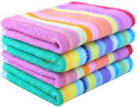 egles kitchen dish towels - 100% cotton terry cloth scrubbing dishcloths - large 15x26 inches, pack of 4 logo