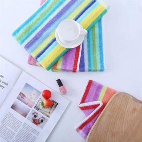 img 1 attached to Egles Kitchen Dish Towels - 100% Cotton Terry Cloth Scrubbing Dishcloths - Large 15x26 inches, Pack of 4