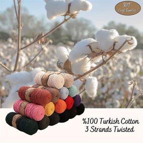 img 1 attached to 🧵 MT Craft Supplies Macrame Cord: 3mm x 110 Yard 3 Strand Twisted Soft Natural Turkish Cotton Cord for Crafts, Wall Hangings, and Plant Hangers - Natural Color