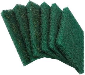 img 2 attached to 🧽 Hulless 6-Piece Scrub Sponge Scouring Pads Set – Ideal for Kitchen Scrubbers & Metal Grills