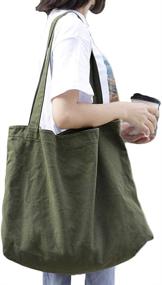 img 3 attached to Сумка на плечо из холста BOBILIKE: универсальная школьная сумка для женщин с кошельком - стильные сумки для любого случая