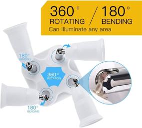 img 3 attached to 💡 JACKYLED Light Socket Splitter: An Adjustable Solution for Multiple Lighting Needs