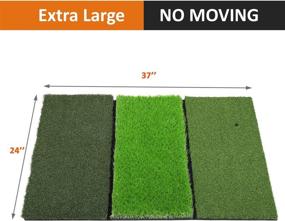img 3 attached to Enhance Your Golf Game with SkyLife 3-Turf Golf Hitting Grass Mat - XL 24’’ X 37’’