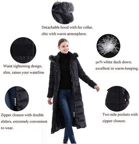 img 1 attached to Obosoyo Womens Hooded Thickened Jacket Women's Clothing in Coats, Jackets & Vests