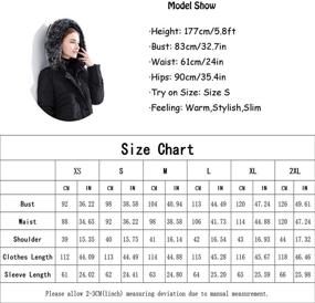img 3 attached to Obosoyo Womens Hooded Thickened Jacket Women's Clothing in Coats, Jackets & Vests