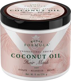 img 4 attached to 🥥 ROYAL FORMULA - Coconut Oil Hair Mask Deep Conditioner & Hydrating Hair Treatment - Repairs Dry Damaged, Color Treated & Bleached Hair - Hydrates & Stimulates Hair Growth, 8 Oz