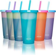 meoky reusable changing drinking tumblers: environmentally-friendly and transformative!". logo