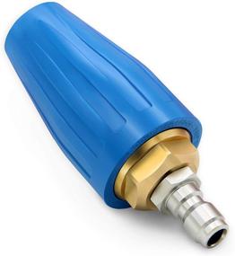 img 4 attached to 💦 PENSON &amp; CO. TBN-0040-BL 4.0 GPM Turbo Rotary Rotating Nozzle for Pressure Washer 1/4&#34; Quick Connect 5000PSI, Blue