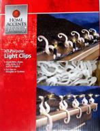 🎄 all-purpose universal christmas light clips: hang mini, icicle, rope, c7, c9, led, globes & more - 150 hooks for shingles/gutters, indoor/outdoor - by home accents holiday living логотип