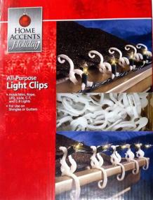 img 3 attached to 🎄 All-Purpose Universal Christmas Light Clips: Hang Mini, Icicle, Rope, C7, C9, LED, Globes & More - 150 Hooks for Shingles/Gutters, Indoor/Outdoor - by Home Accents Holiday Living