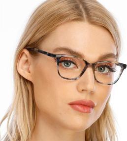 img 4 attached to 👓 Stylish Women's Blue Light Blocking Computer Reading Glasses with UV Protection and Spring Hinge