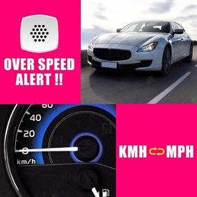 img 3 attached to 🚗 Kingneed GPS спидометр одометр HUD цифровой дисплей 5,5 дюйма MPH/KMH: оставайтесь безопасными на дороге с сигналом о превышении скорости для всех автомобилей и транспортных средств