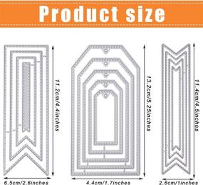 img 3 attached to Радость для ремесленников: 3-частый набор металлических штампов для закладок для DIY ремесленников - рукоделие, скрапбукинг, изготовление открыток, декорирование альбома и многое другое!
