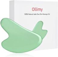 🌸 инструменты для лица gua sha: ollimy натуральный нефрит и розовый кварц для массажа лица и тела, подтяжки и релаксации! логотип